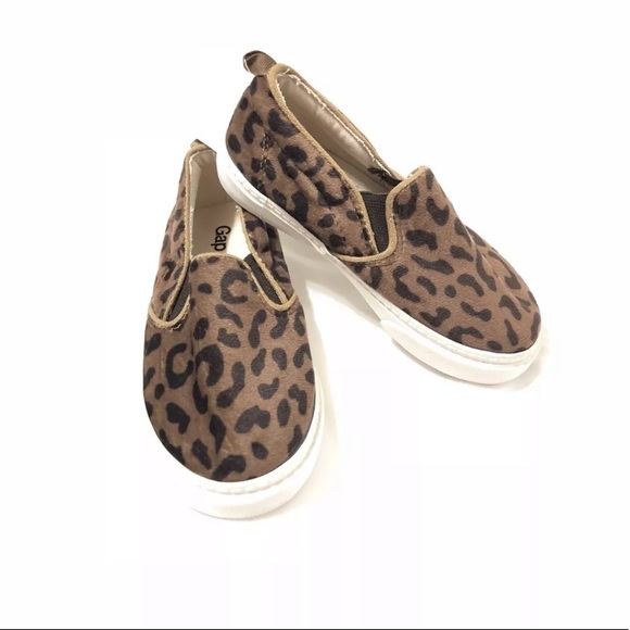 gap leopard slip on sneakers